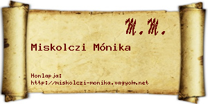 Miskolczi Mónika névjegykártya