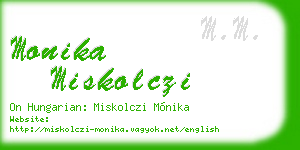monika miskolczi business card